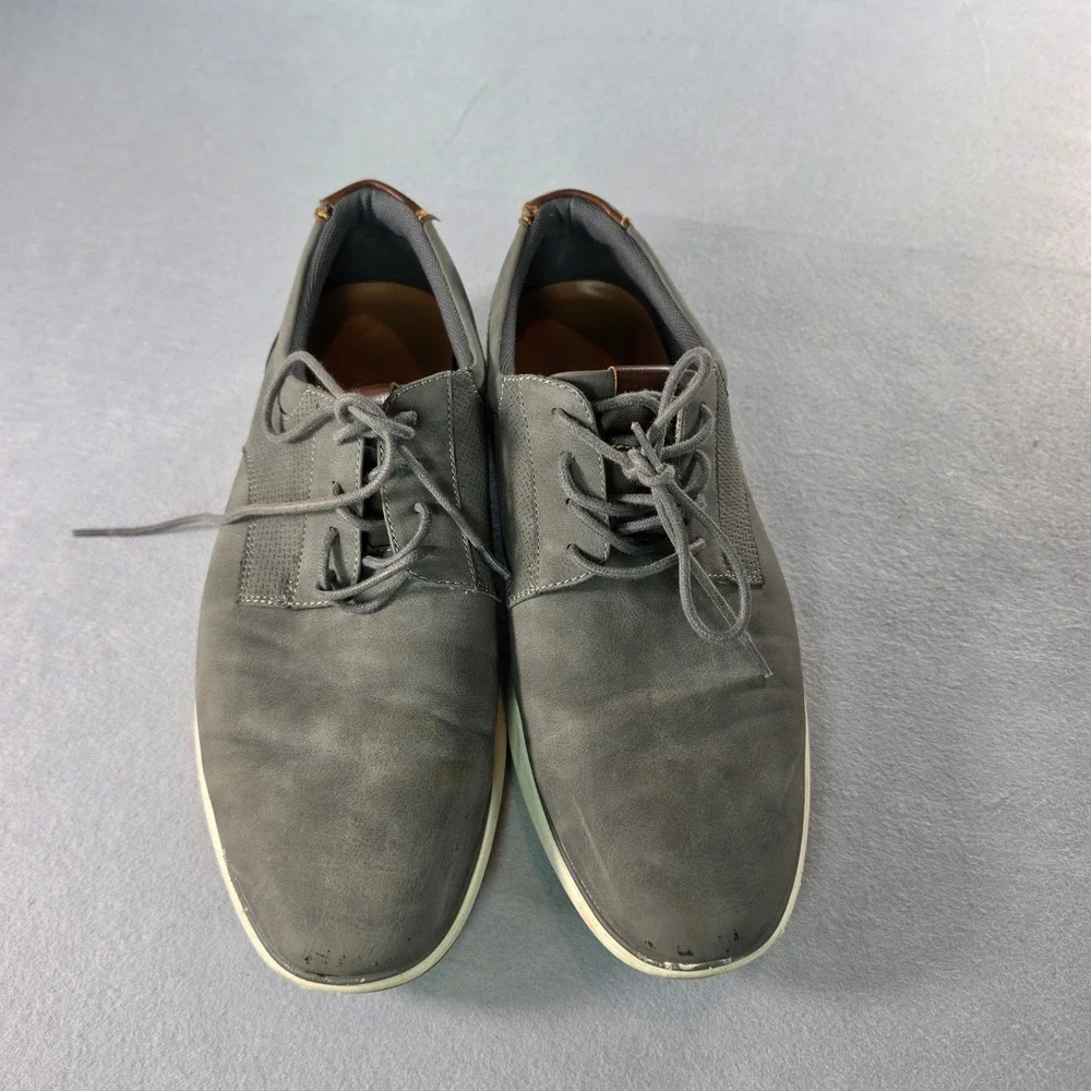 Maddox Braxton Mens Grey Hybrid Oxford Sneakers Dress Shoes Size 10.5M
